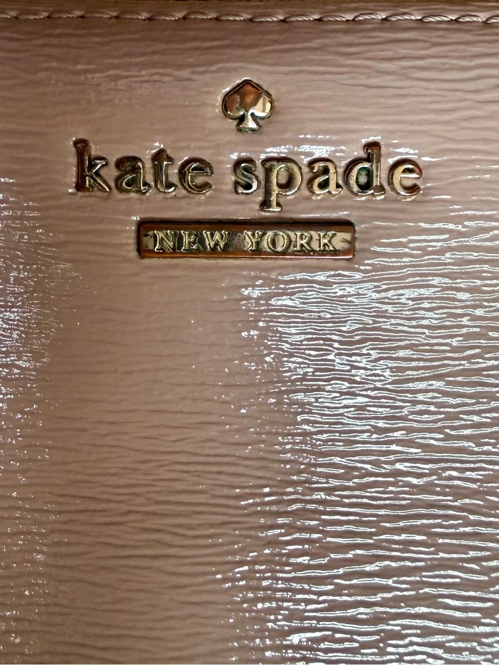 Kate Spade New York Patent Leather Zip Around Wallet